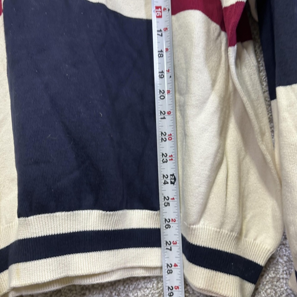 Vintage Cotton Traders Sweater Mens XL USA Flag Crewneck Knit 90s Hong‎ Kong - Picture 6 of 7